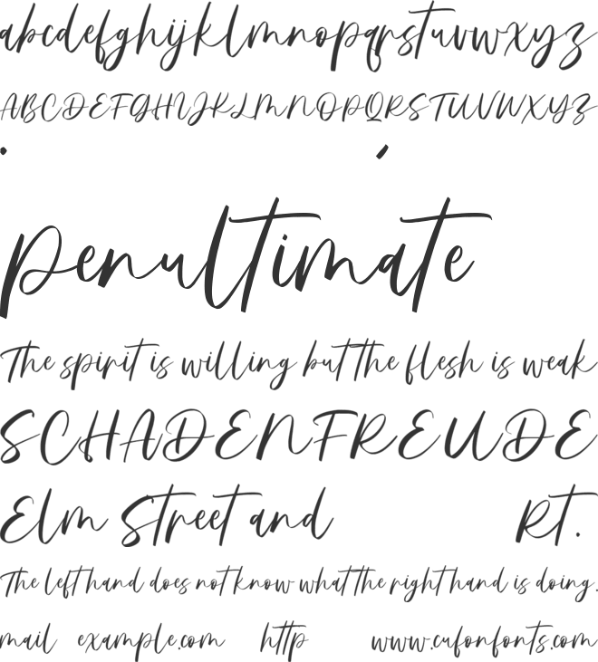 Florinda font preview