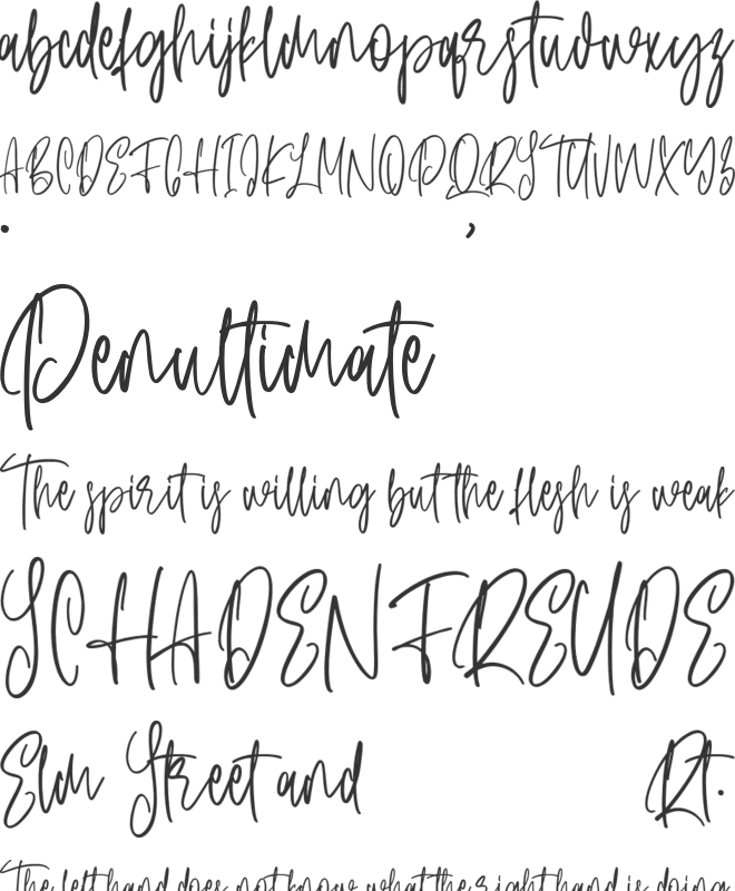 Pelligona font preview