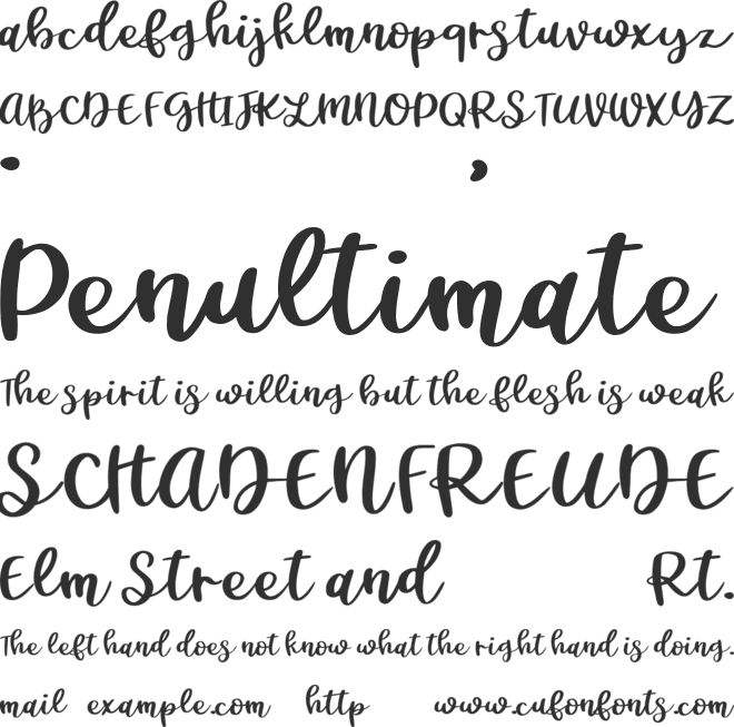 Funies Punk font preview