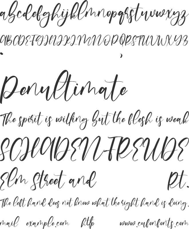 Belgiano font preview