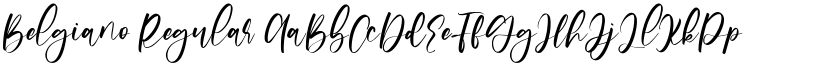 Belgiano Regular font