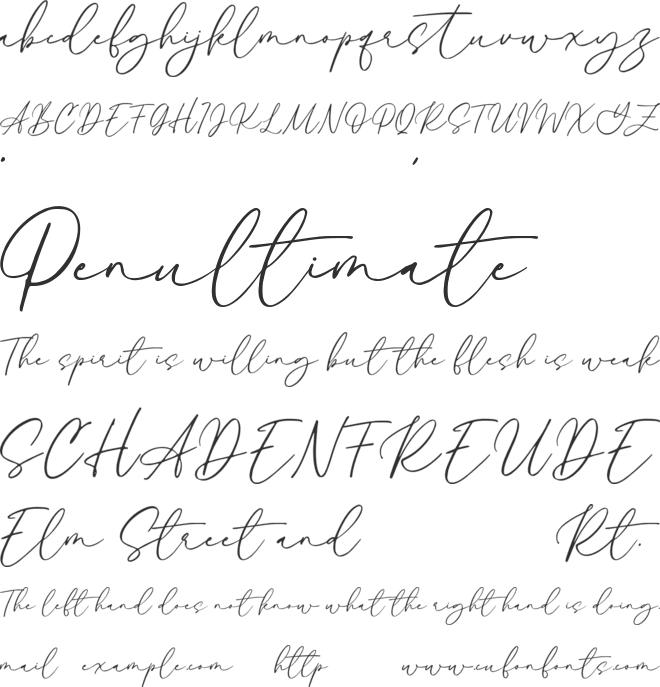 Sigmaline font preview