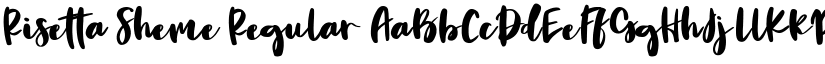 Risetta Sheme Regular font