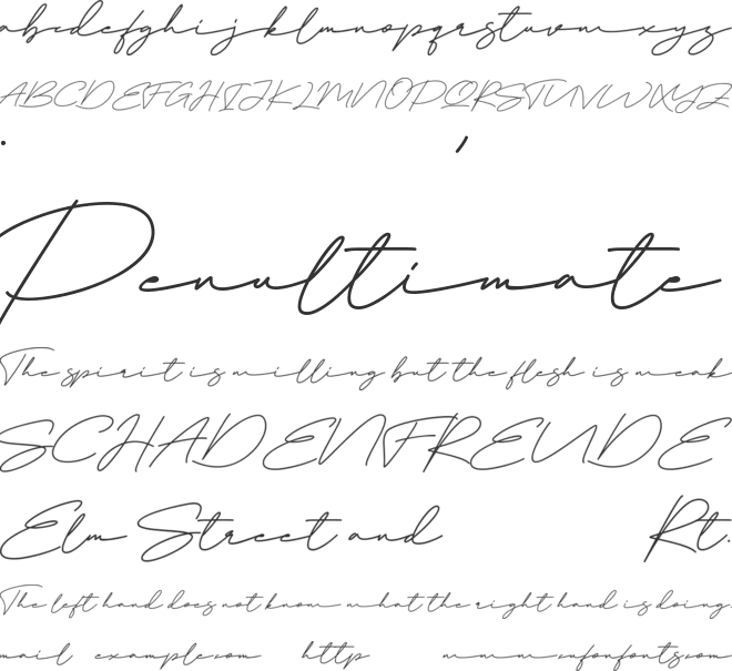 Belgane font preview