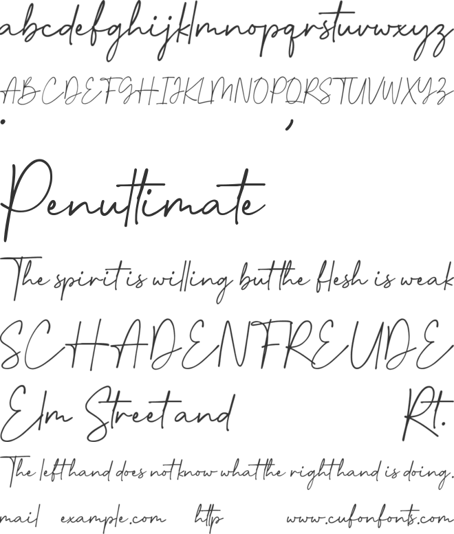 Southampton font preview