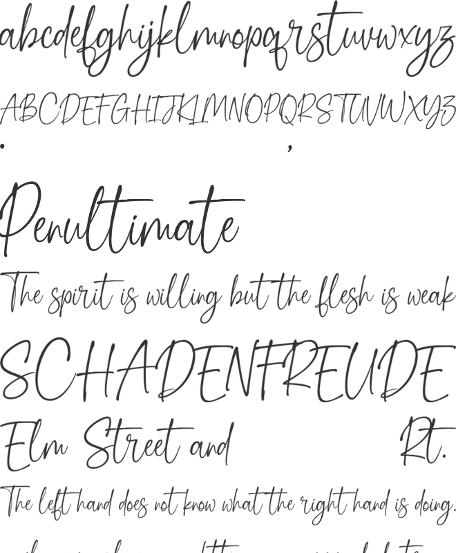 Salderon font preview