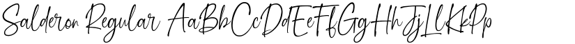Salderon Regular font