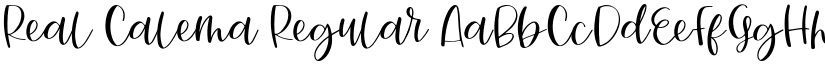 Real Calema Regular font