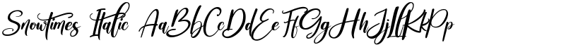 Snowtimes Italic font