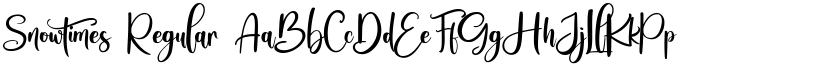 Snowtimes Regular font