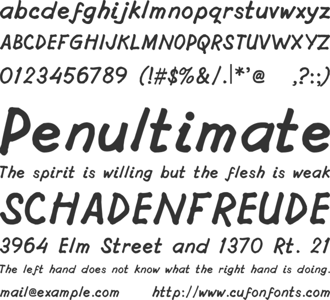 AF Sulistyo font preview