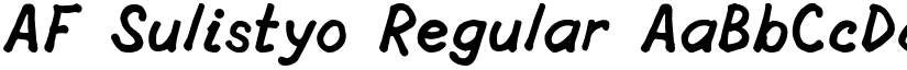 AF Sulistyo Regular font