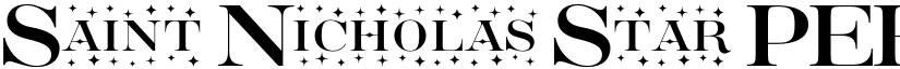 Saint Nicholas Star PERSONAL Regular font