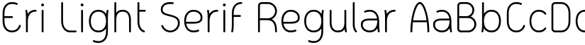 Eri Light Serif Regular font