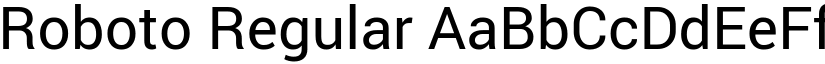 Roboto Regular font