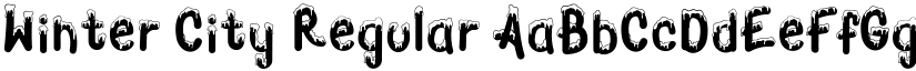 Winter City Regular font