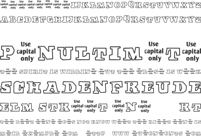 Off Ride Trnz font preview