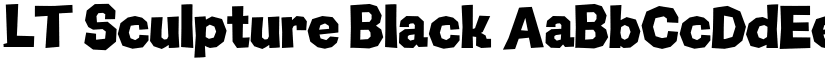 LT Sculpture Black font