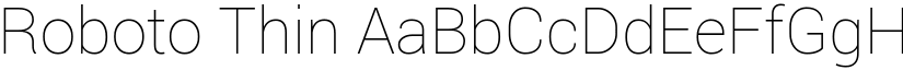 Roboto Thin font