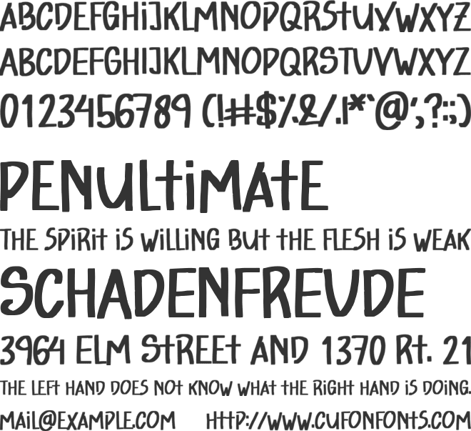 We The Champion font preview