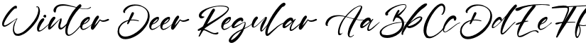 Winter Deer Regular font