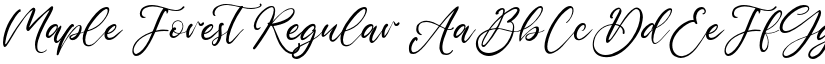 Maple Forest Regular font