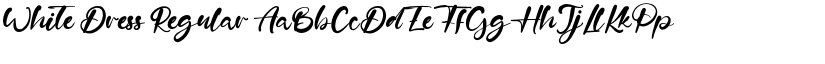 White Dress font download