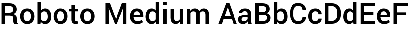 Roboto Medium font