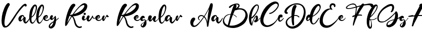 Valley River Regular font