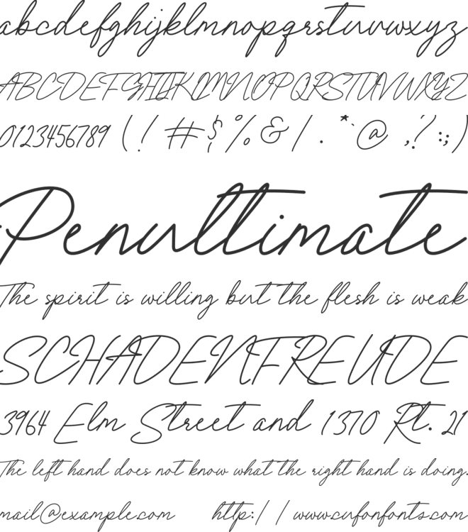 Fall Day font preview