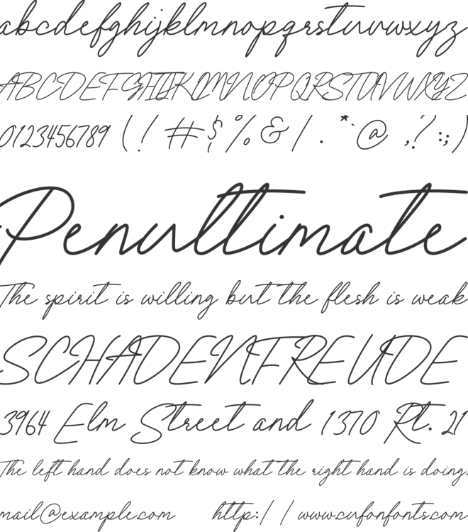 Fall Day font preview