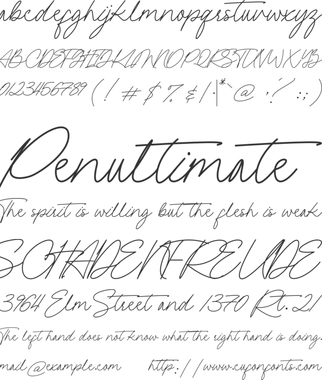 Autumn Leaf font preview