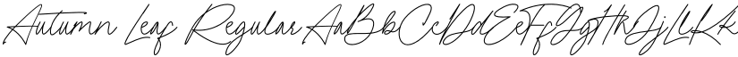 Autumn Leaf Regular font
