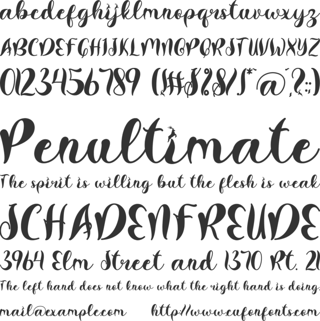 Diary Santa Monogram font preview