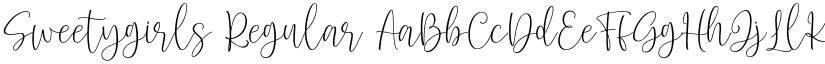 Sweetygirls Regular font