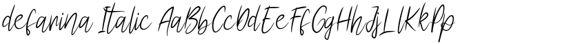 defarina Italic font