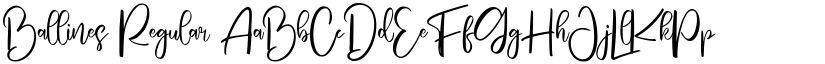 Ballines Regular font