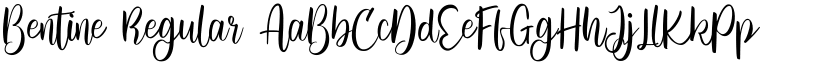 Bentine Regular font