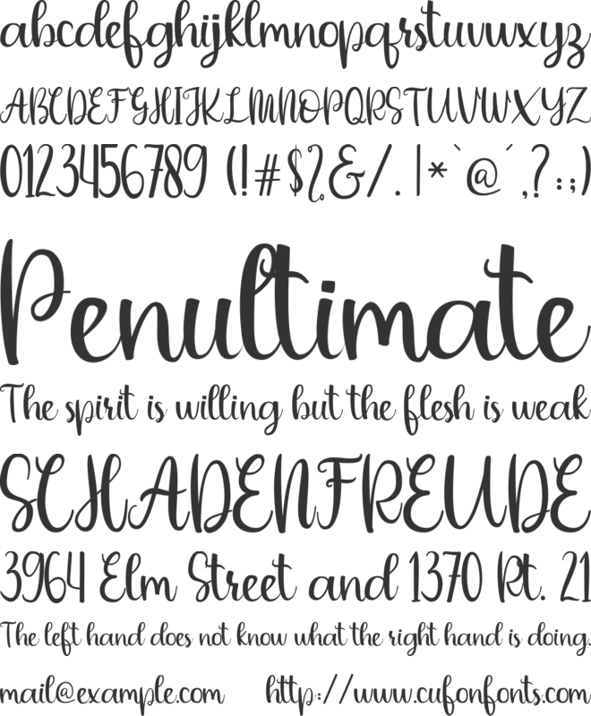 Deflexure font preview