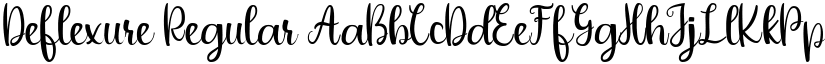 Deflexure Regular font