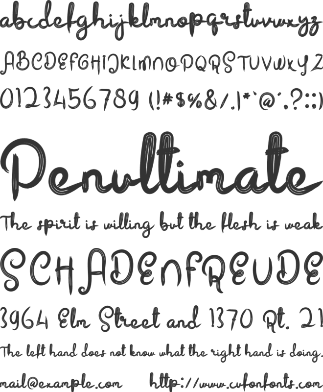 Beauty Black font preview