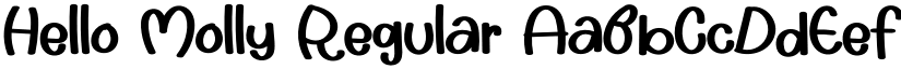 Hello Molly Regular font