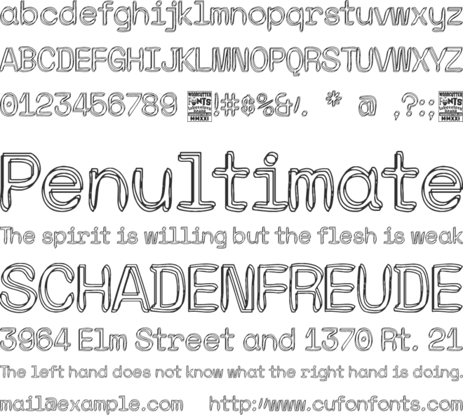 The Moonlight Fraternity font preview