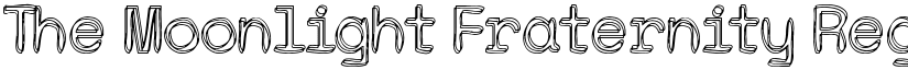 The Moonlight Fraternity Regular font