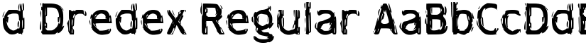 d Dredex Regular font