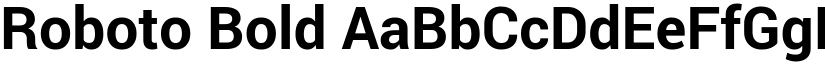 Roboto Bold font