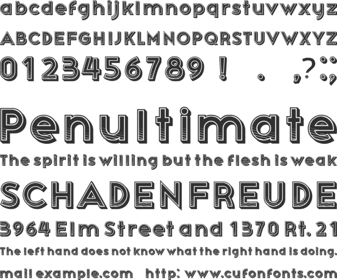 Poileas font preview