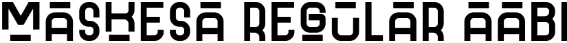 Maskesa font download