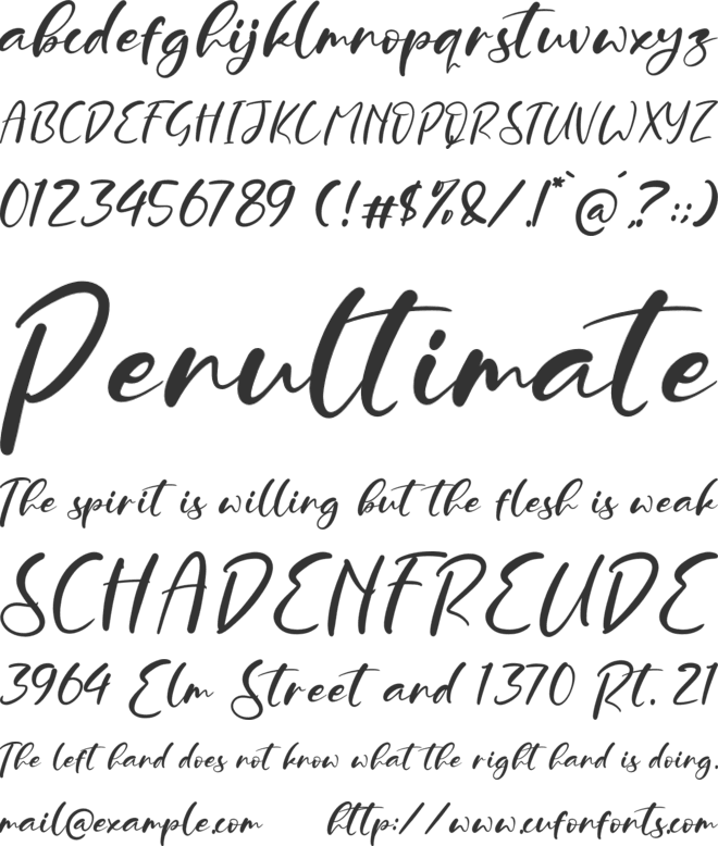 Ruthoden font preview