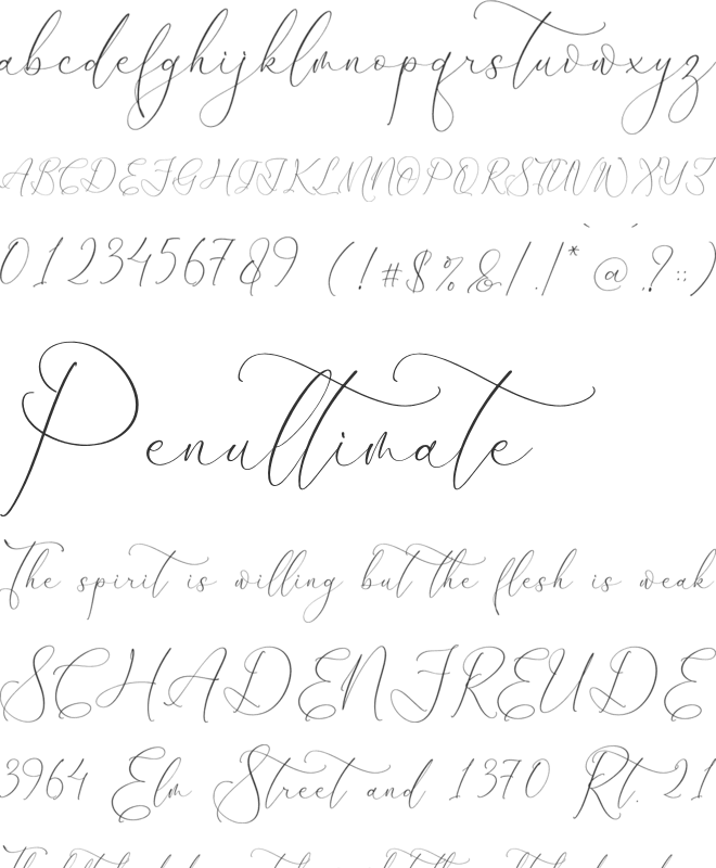 Dihatimela Adamelri font preview